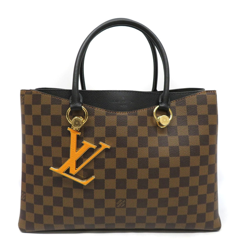 LOUIS VUITTON LV Riverside Handbag Shoulder Bag Damier Ebene Brown